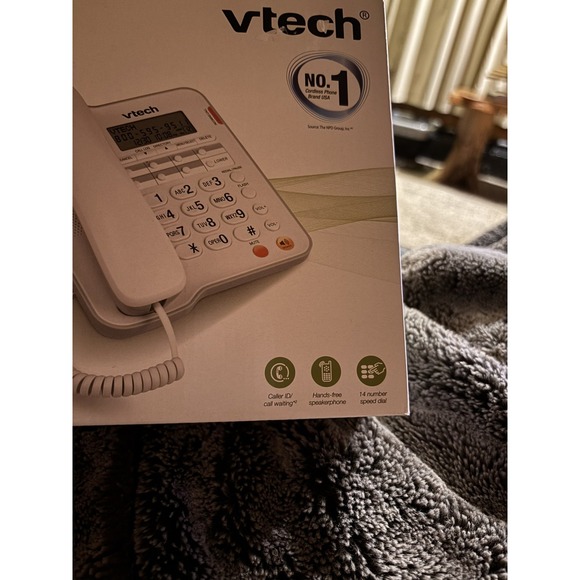 VTech CD1153 Corded Telephone - White - Picture 2 of 6
